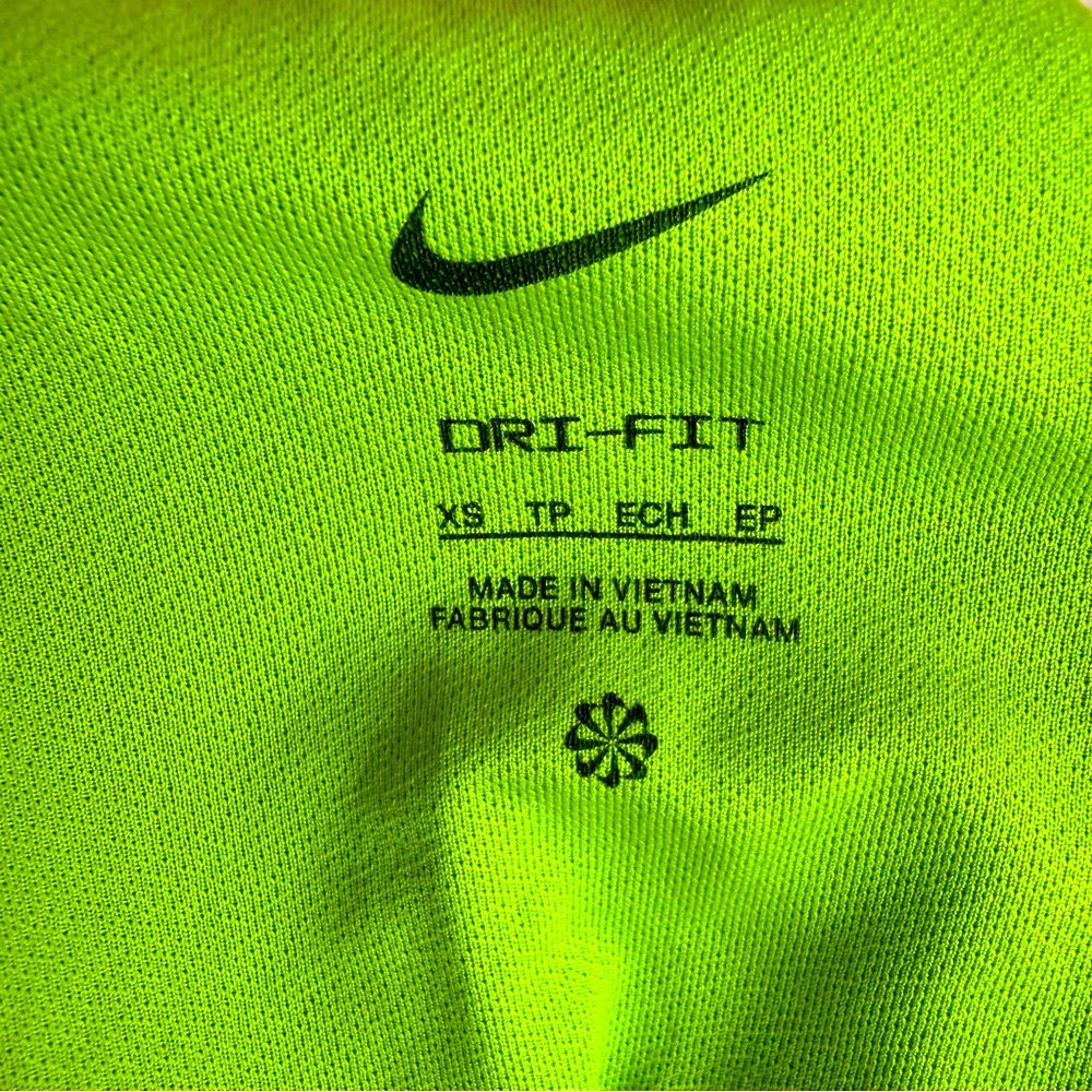 Nike Women's Neon Green Athletic Running Shorts - Picture 6 of 6
